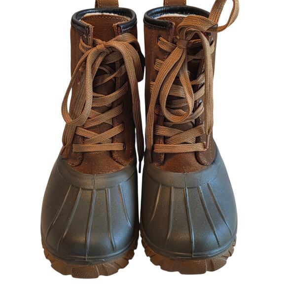 Lacrosse Women's Aero Timber Top Shearling Boots, Leather, 8" Rustic Brown sz 7 - Picture 2 of 11